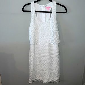 Lilly Pulitzer White Lace Dress